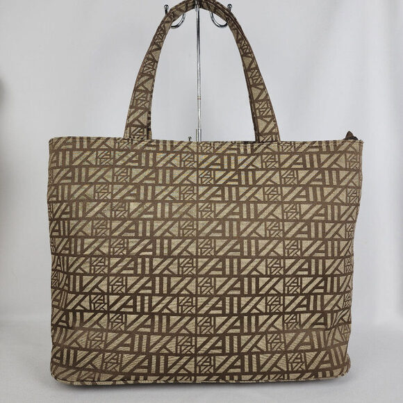 Anne Klein Brown Monogram Computer Case - Picture 4 of 7